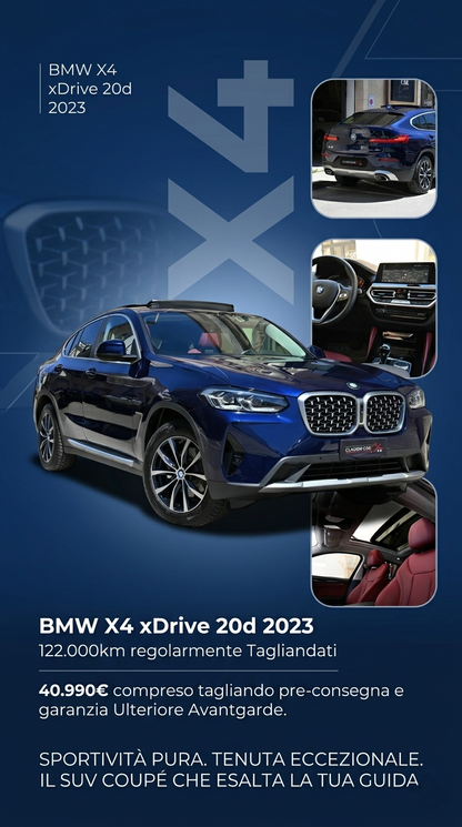 𝐁𝐌𝐖 𝐗4 xDrive 20D MH48V
