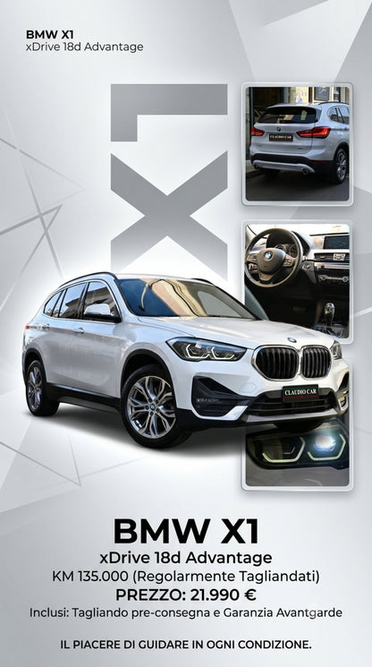 𝐁𝐌𝐖 𝐗1 xDrive 18d Advantage