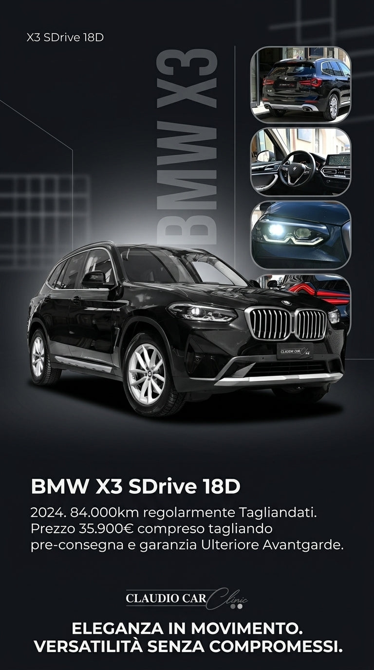 𝐁𝐌𝐖 𝐗3 sDrive 18D 2024