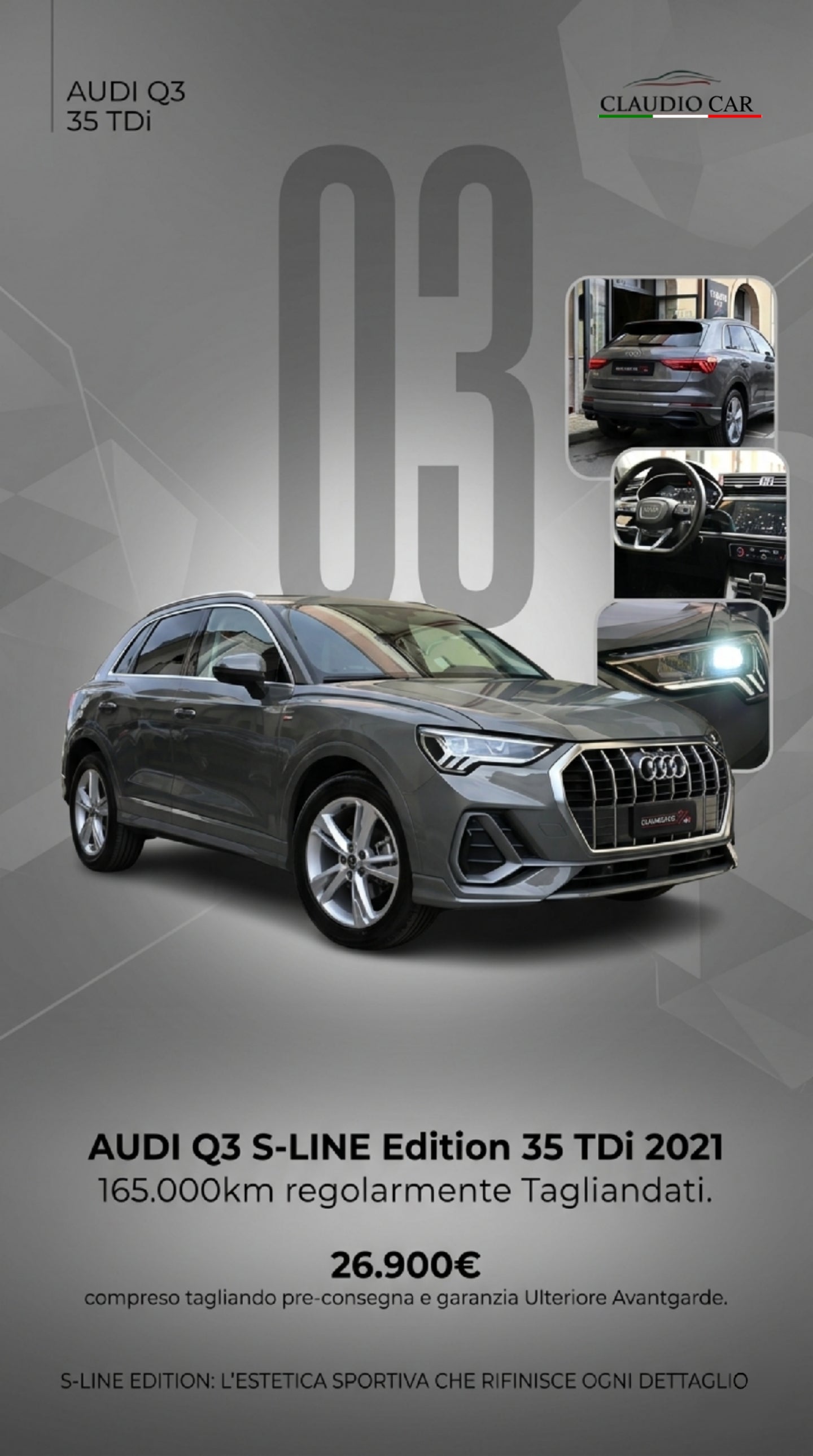 𝐀𝐔𝐃𝐈 𝐐3 𝐒 𝐋𝐢𝐧𝐞 Edition 35 TDi