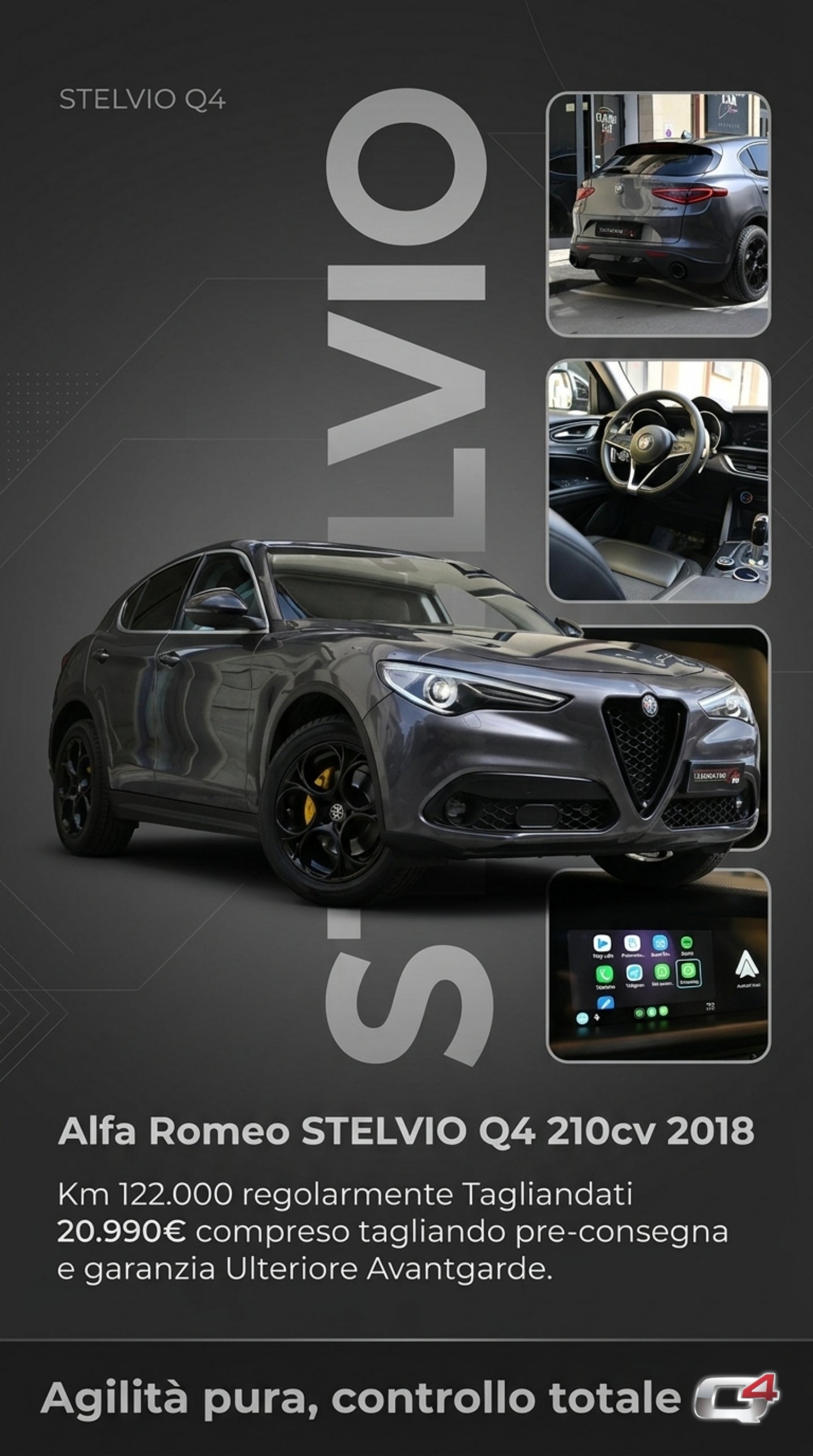 𝐀𝐥𝐟𝐚 𝐑𝐨𝐦𝐞𝐨 𝐒𝐓𝐄𝐋𝐕𝐈𝐎 210cv Q4